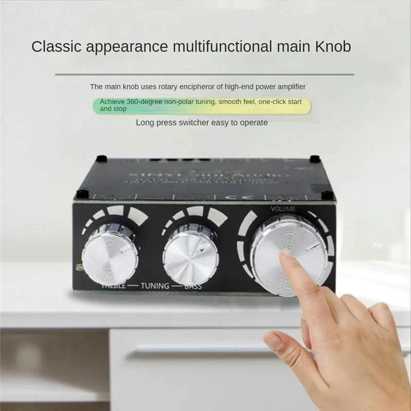 XY-T100H Bluetooth 5.0 TPA3116D2 100Wx2 Modulo audio stereo HIFI Parti accessorie con regolazione anteriore dei bassi alti-Y41A