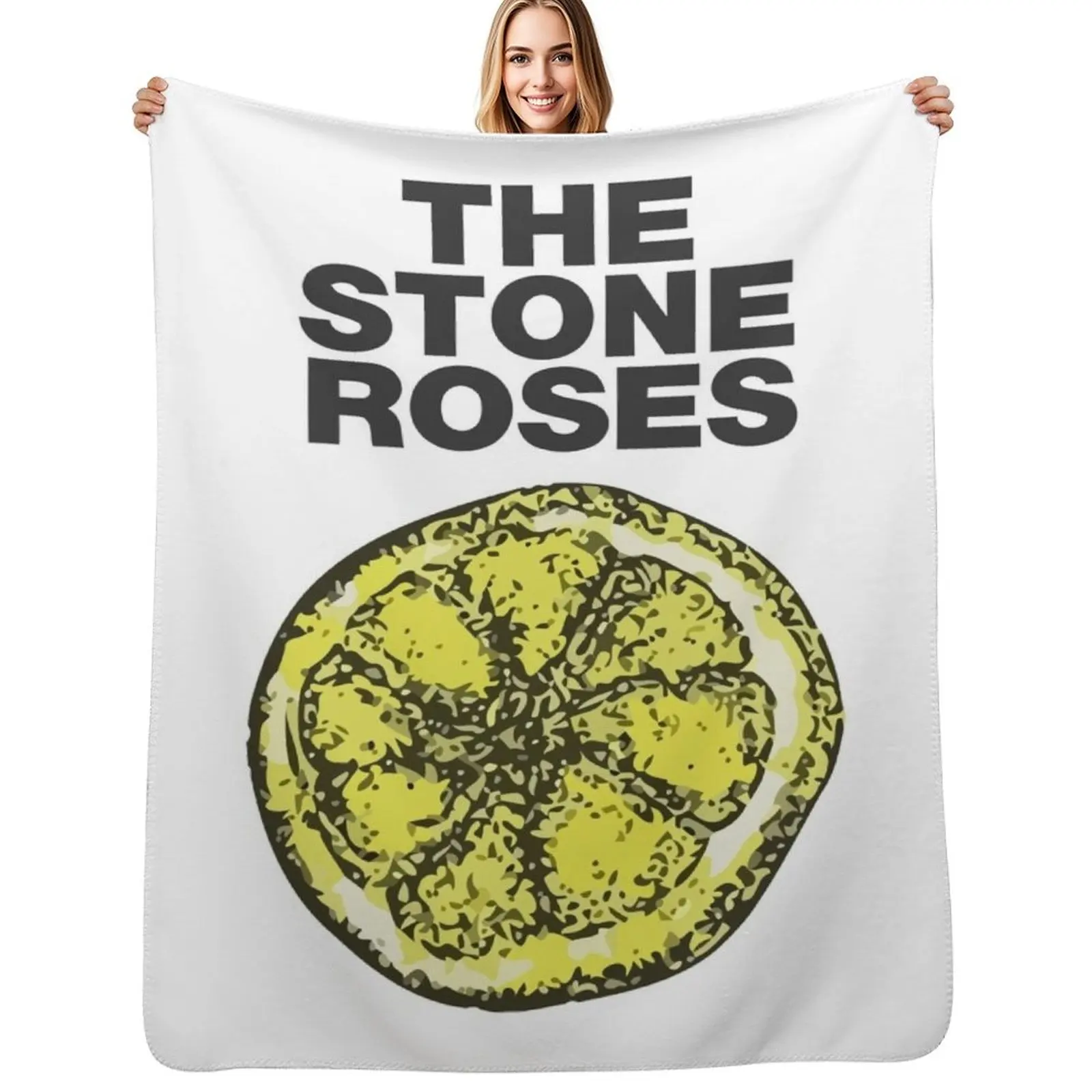

Stone Roses Merch The Stone Roses Lemon Throw Blanket Plush Bed Flannel Fabric Blankets