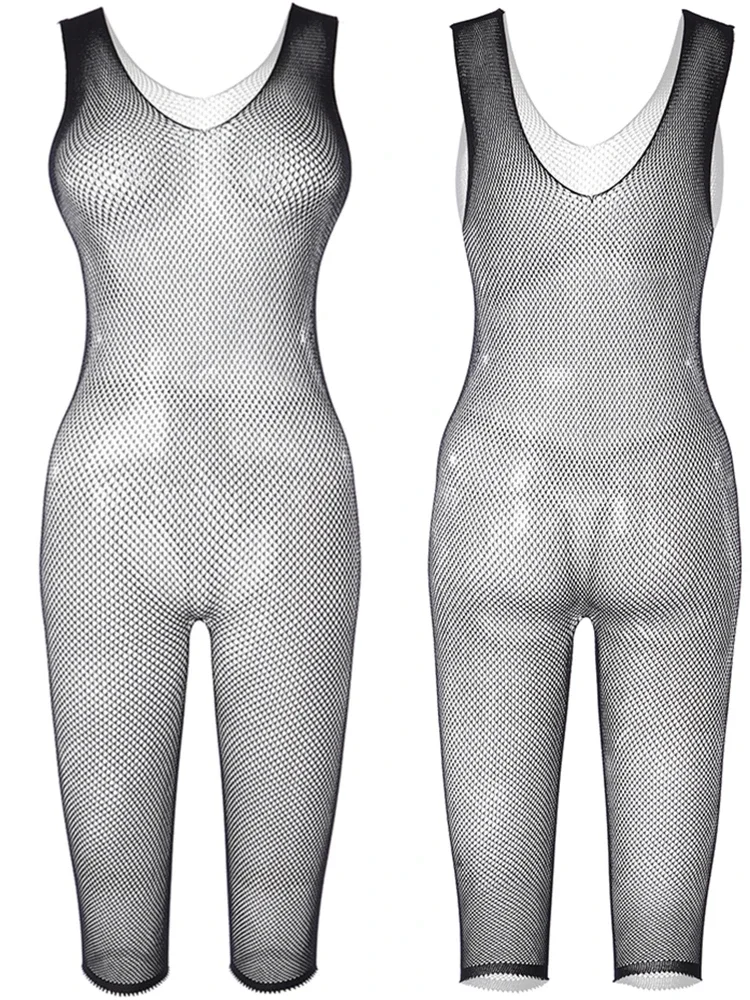 

8 Styles Adult Male Underwear Gay Club Party Wear Men's Sexy Tight Lingerie Fishnet Full Body Stocking Transparent Mesh Jumpsuit