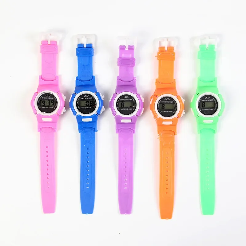 Fashion Children's Jelly Color Watch Cartoon Plastic Children's Watches Electronic Watch Student Gift Student Watch