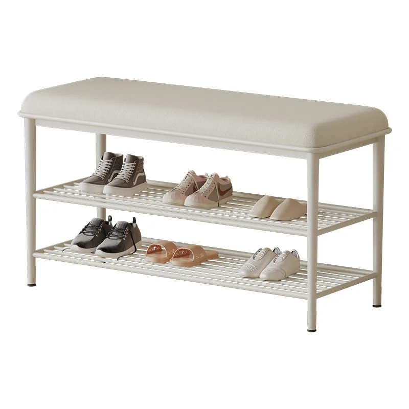

Shoe changing stool entrance clothing store household home shoe cabinet seat stool integrated cream style creative Internet