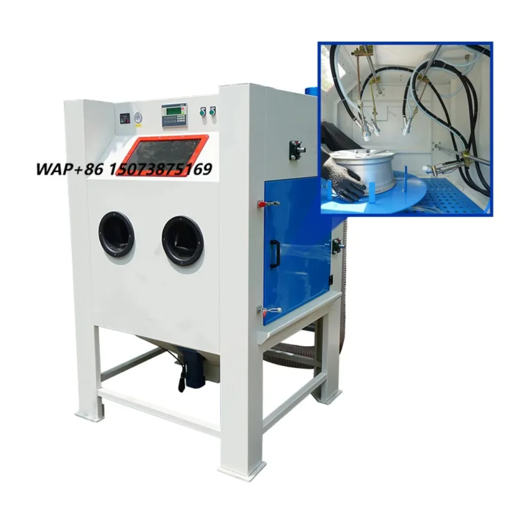 Automatic Sandblasting Cabin Sand Blasting Machine for Alloy Wheel