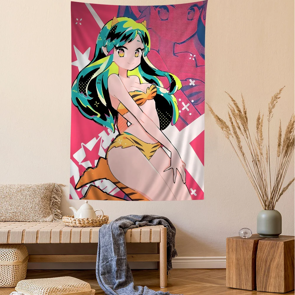 VIKAMA Anime Tapestry Trend Gradient Star Curtain Design Ins Style Bedroom Game Room Wall Decorations Teenage Birthday Gift