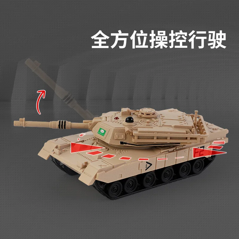 New In-Stock Mini Tank Remote Control Battle Tracked Tank Military Tank Model Simulation Tiger Tank For Boys Gifts