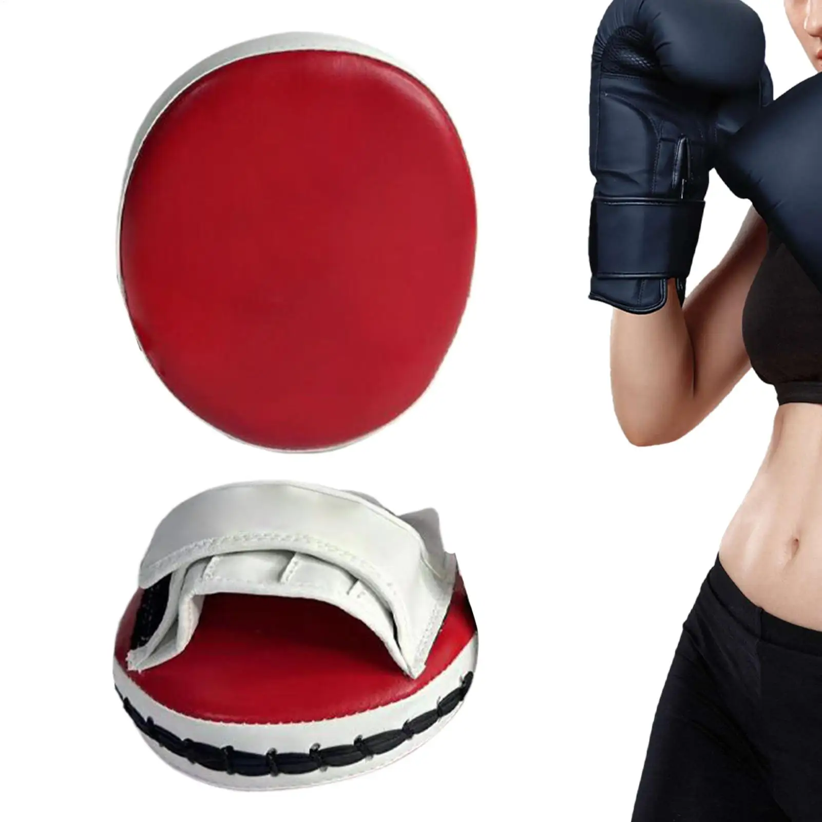 

Punching Mitts Non-Slip Kickboxing Training Strike Shield Boxing Focus Mitts For Kids Men Women Professional Fighters Fitness