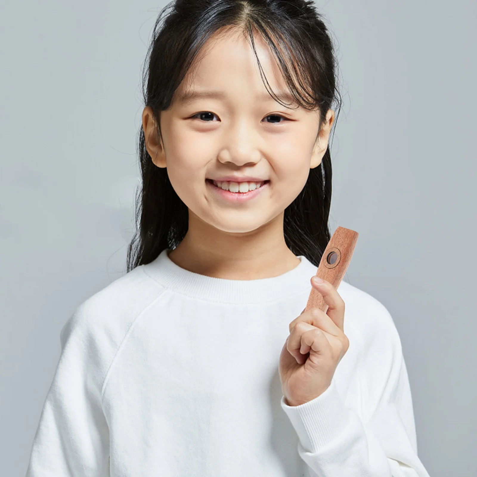 

Wooden Kazoo Classic Musical Instrument For Kids Adults Portable Flute Style Guitar Ukulele Partner Wood