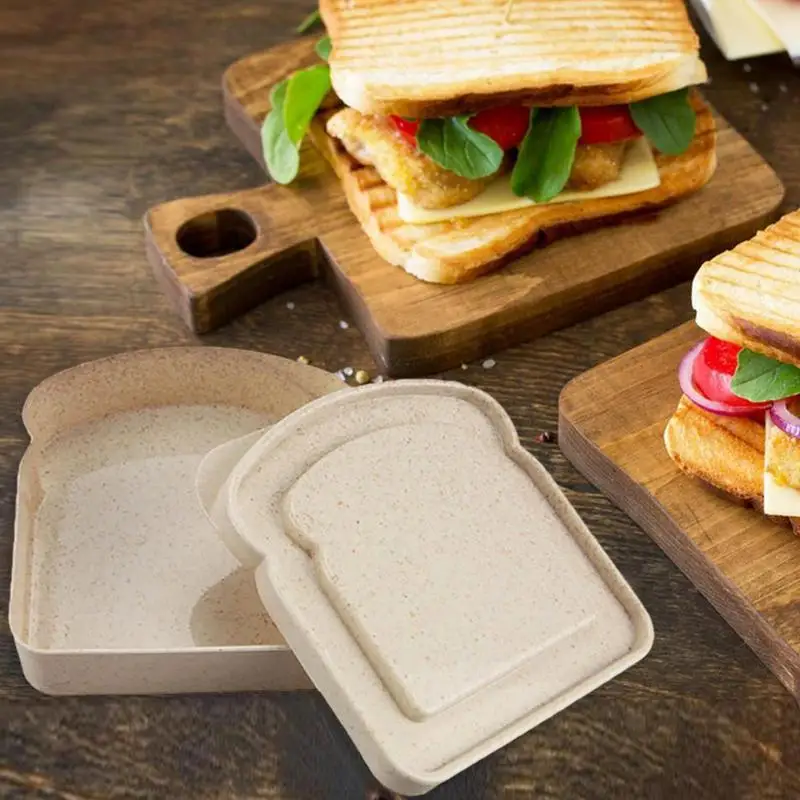 Sandwich Containers Food Storage Portable Sandwich Keeper Containers Home Kitchen Supplies For School Traveling Picnic Offices