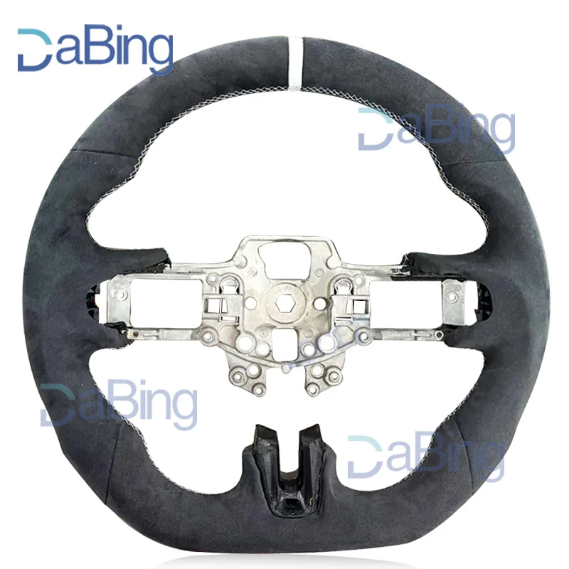 For Ford Mustang Full Alcantara 2018 2019 2020 2021 2022 Real Carbon Fiber Steering Wheel Sport Racing High Quality Customizable