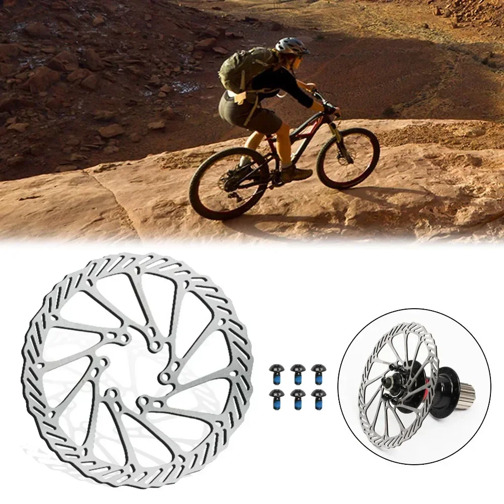 Good High Quality Nice Portable Pratical Brake Disc GS1 Metal Mountain Bike Silver With 6 Bolts 160/180mm 160mm/180mm