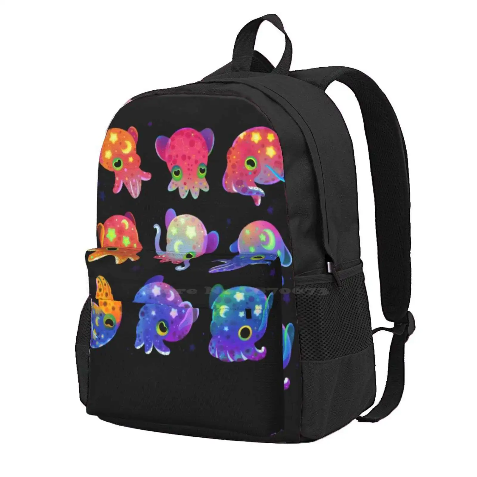 Bobtail Squid Hot Sale Schoolbag Backpack Fashion Bags Squid Marine Life Deep Sea Mollusk Animal Cute Kawaii Adorabble Pikaole