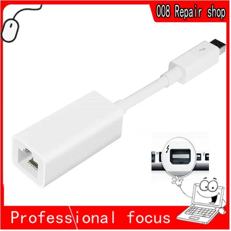 Imagem -03 - Conversor Thunderbolt Gigabit Ethernet Porta Lightning Apple Conversor de Fio Rj45 A1433