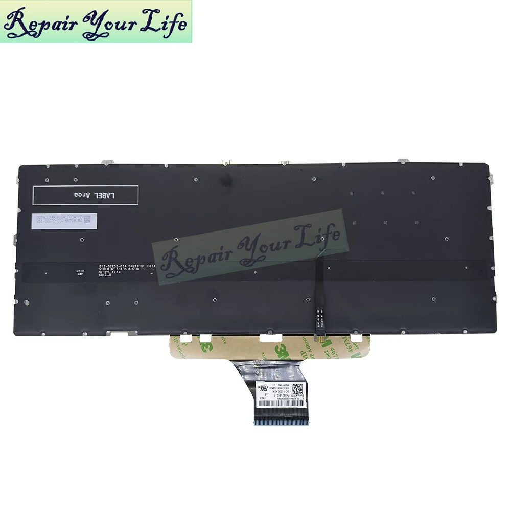 Clavier rétro4.2 américain pour ordinateur portable HP Spectre, 2 en 1, X360, IER, F, IER, f0013dx, f0023dx, f1013dx, f1023dx, f1747nr, f0035nr, M85604, M83497 001