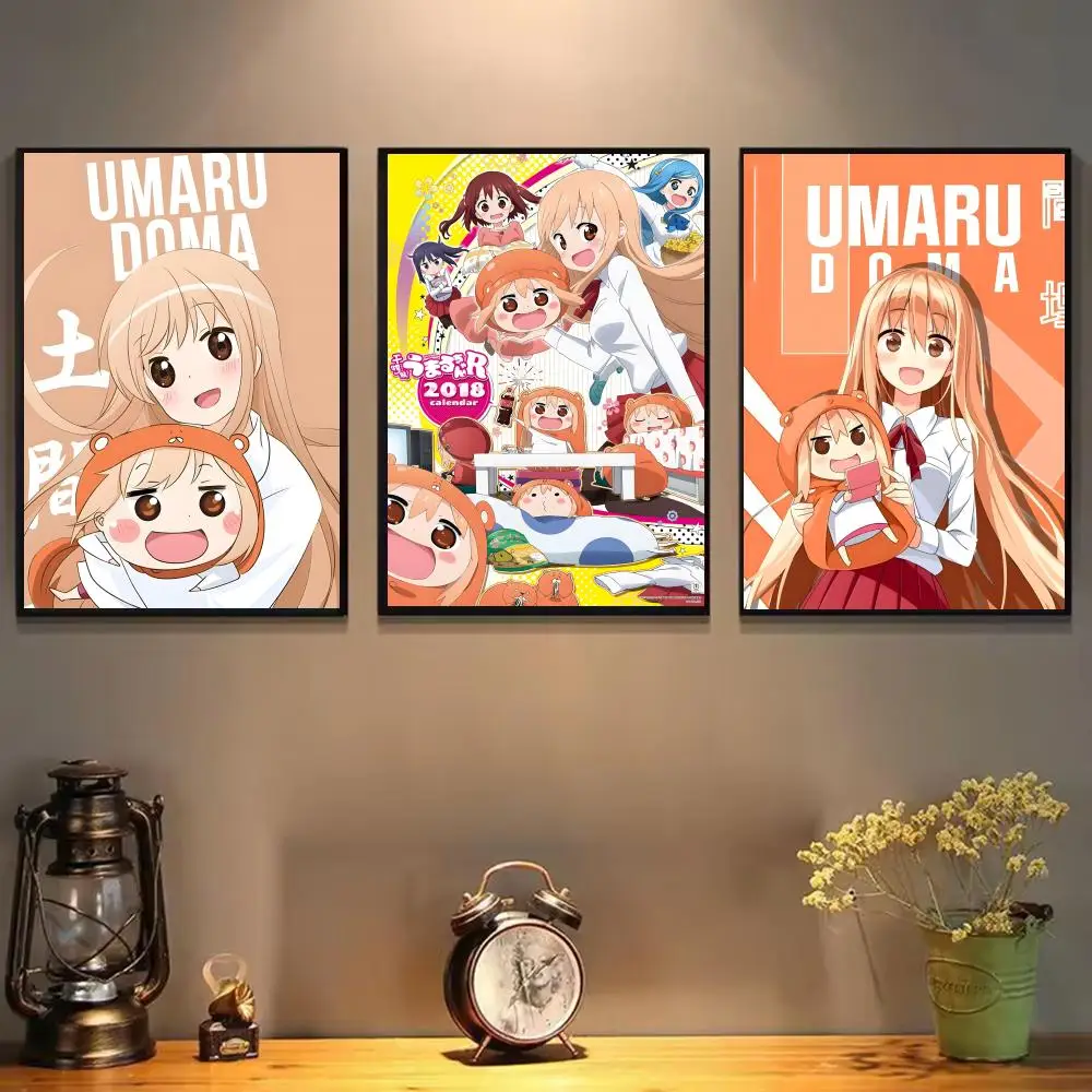 أنيمي H-Himouto Umaru Chan-MT لطيف المشارك لوحة ذاتية اللصق مع مطبوعات غرفة نوم المنزل غرفة المعيشة الديكور هدية
