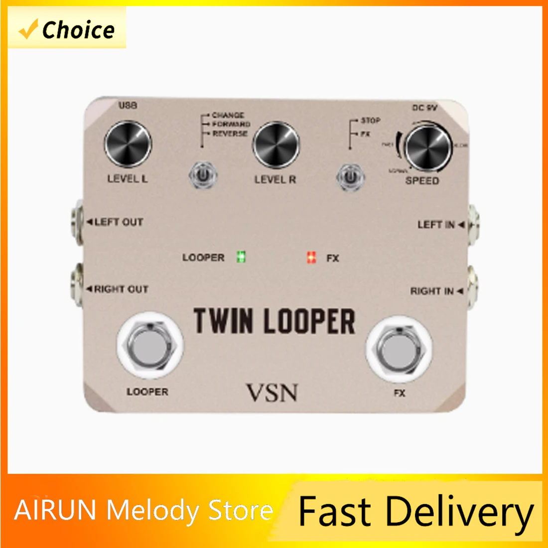 

LTL-02 Twin Looper Pedal Upgrades Looper Pedals for Electric GuitarRecording Time With 11 Types of Play True Bypass