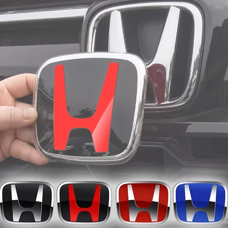 

2PCS for Honda Accord 2013-2023 8th 9th 9.5th 10th Generation 3D H Emblems Car Front Grille Logo Rear Trunk Modificatin Stickers
