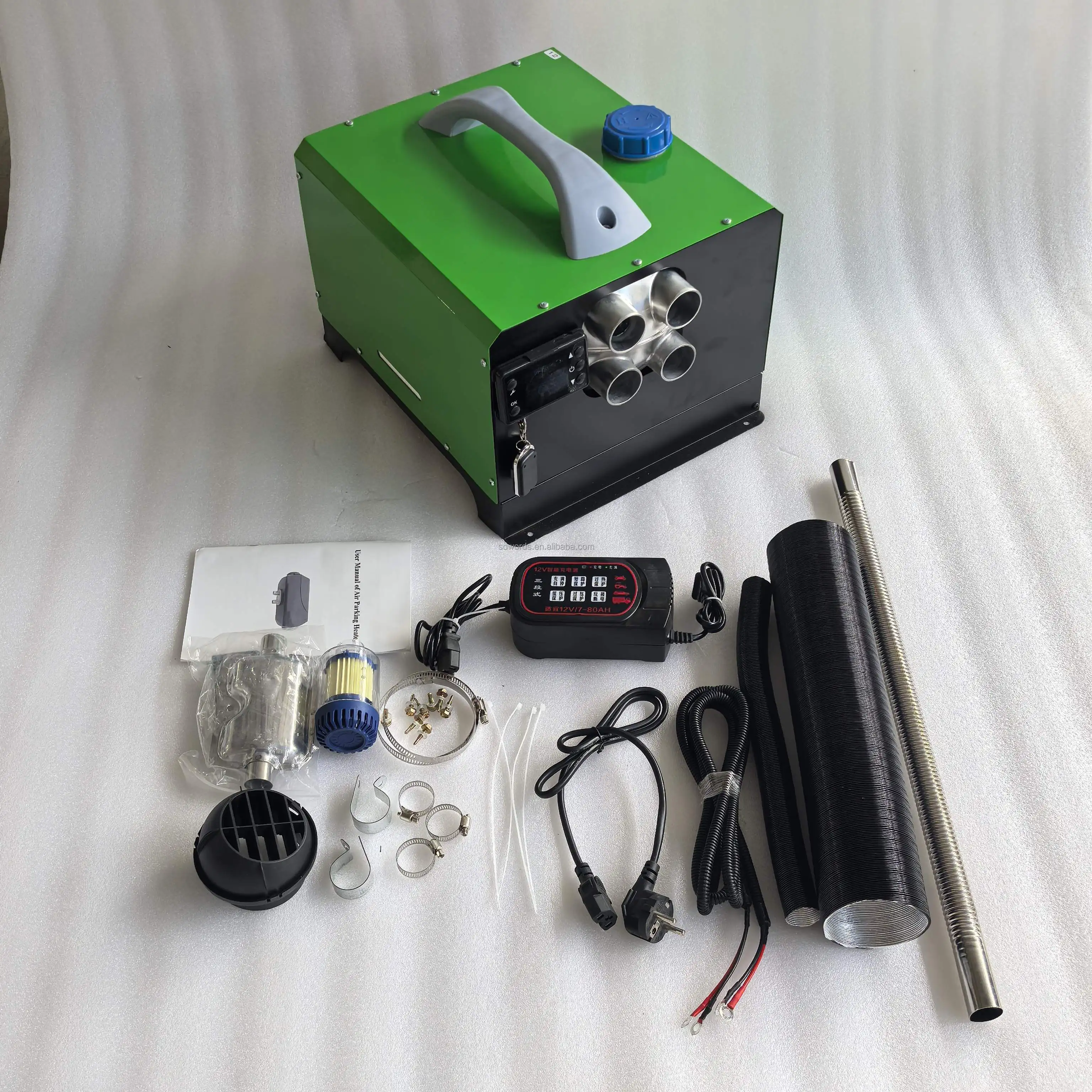 

DC 12V 24V 2KW 5kw 8kw Portable Diesel Parking Air Heater 220V Home With LCD Monitor Remote Control For Truck Camper RV Trailer