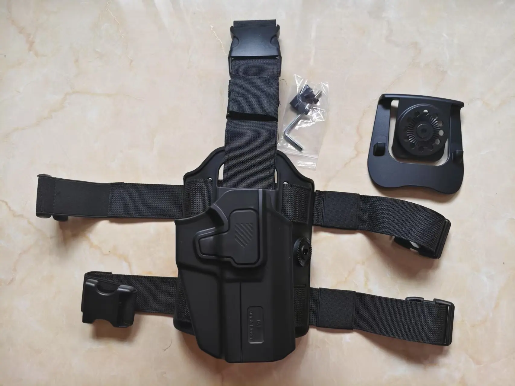 Кобура для ног RH для Canik/FN/Walther/Bronning/S&W/Sarsilmaz/Sig/Girsan/Stoeger/Bersa / 1911/Glcok/ Taurus/ Springflied