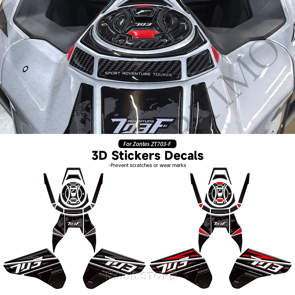 

Защита для рук (накладки на руль) для Zontes ZT703-F ZT-703F ZT 703F 703 F, наклейки-декали на бак и переднее крыло