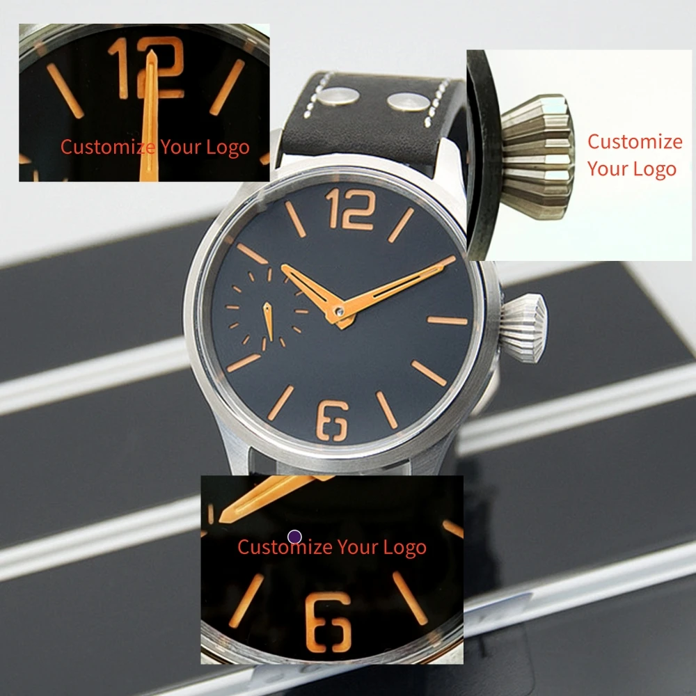 

Мужские часы 44 мм по индивидуальному заказу st3600, механический механизм с сапфировым стеклом, деловой роскошный водонепроницаемый ремешок