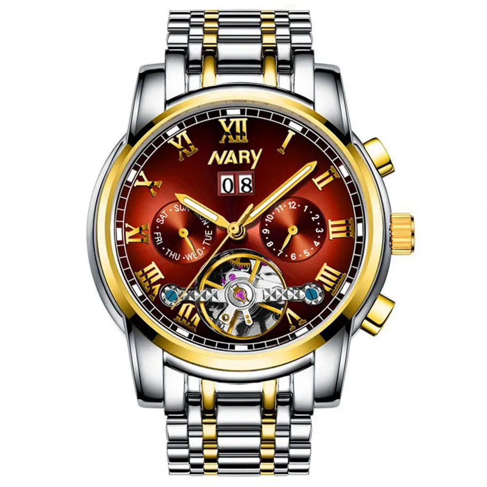 Wristwatch Luminous Watch Men Waterproof Luxury Hollow Out Automatic Fully Business Machinery Male