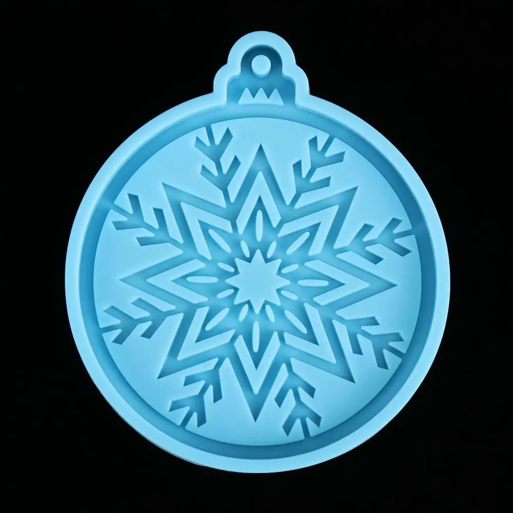 Xmas ball Clay Mold Candy Chocolate Christmas Ball Mold Silicone Moulds Keychain Molds Jewelry Making Tool