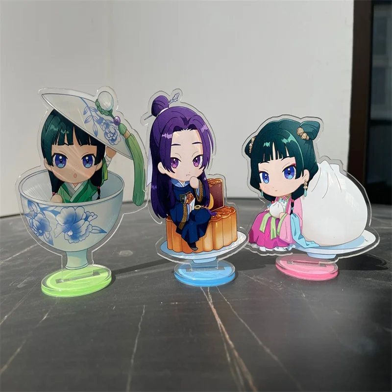 Anime The Apothecary Diaries Kusuriya No Hitorigoto Keychain Acrylic Figure Maomao Gao Shun Li Bai Cosplay Keyring Pendant Gifts