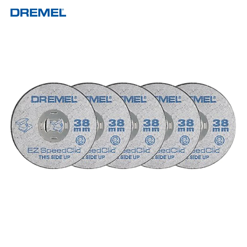 

Dremel EZ456 1/2-Inch 38mm Wheel Diameter 5 Piece Fiberglass Reinforced Cut-off Wheels Rotary Tool Cutting Disc Accessorins