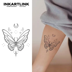 Butterfly temporary tattoo sticker, waterproof magic tattoo, lasts to 15 days fake tattoo, semi permanent tattoo