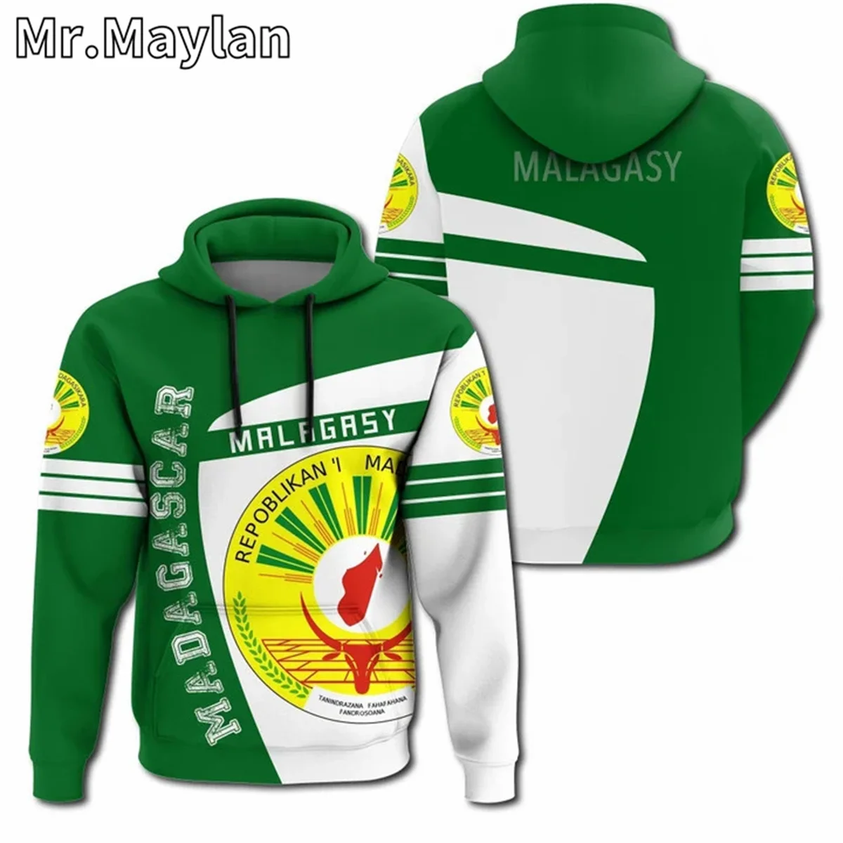 

AFRICAN HOODIE Country MADAGASCAR Flag 3D Print Unisex Hoodies Men/Women Streetwear Zip Pullover Casual Jacket Tracksuits XY-721