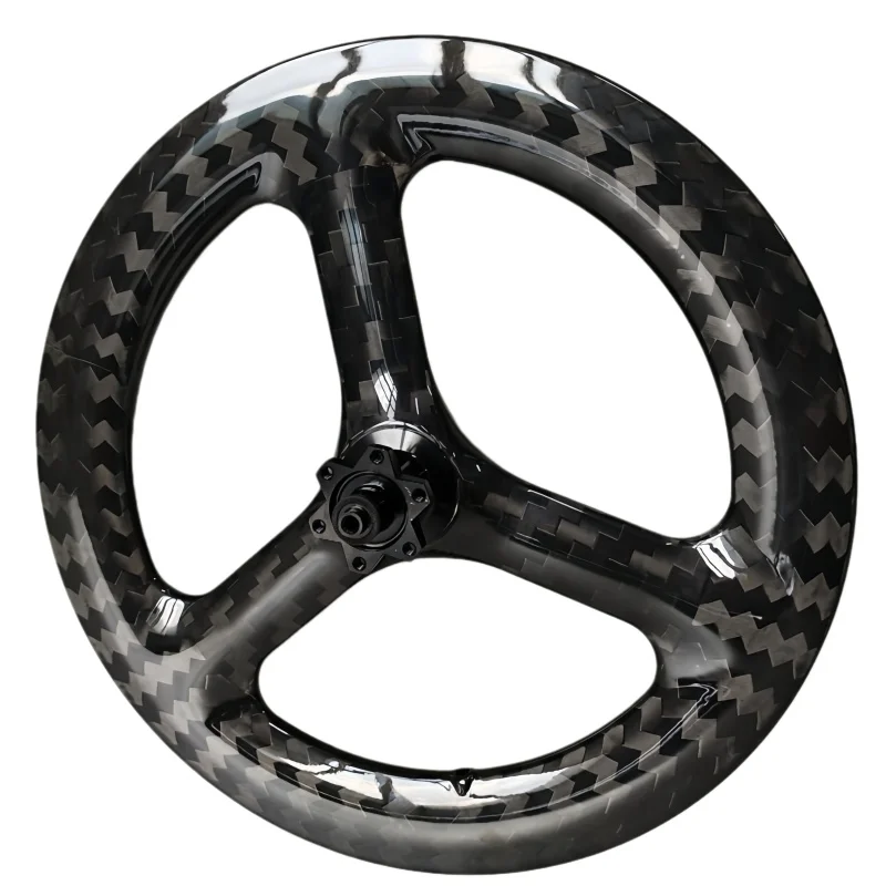 

18 Inch 355 Vertical 3 spokes 25mm width 45mm depth carbon fiber wheel bicycle for Enhanced Riding Experience