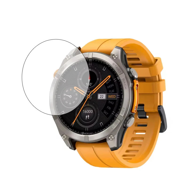 Smartwatch Hard Glass Protective Film Guard For Zeblaze Stratos 4 Screen Protec…