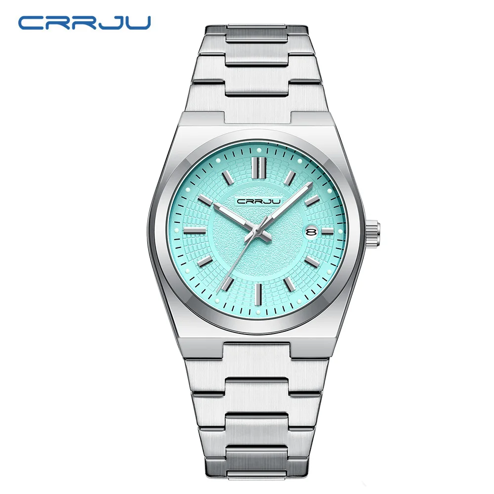 

Мужские часы, аналоговые кварцевые часы из нержавеющей стали, серебряные часы для мужчин, водонепроницаемые, деловые, классические дизайнерские наручные часы с указателем дня и даты