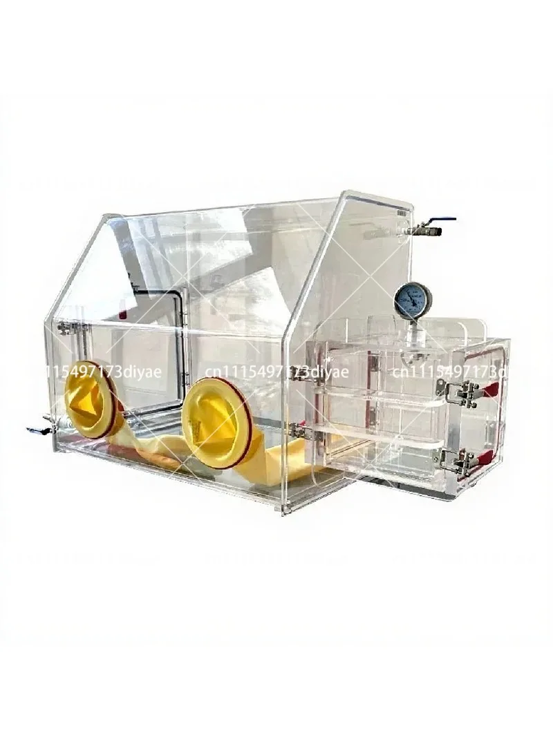 Acrylic Vacuum Glove Box Dust-Free Lab Nitrogen Inert Gas Anaerobic Workstation for Inoculation