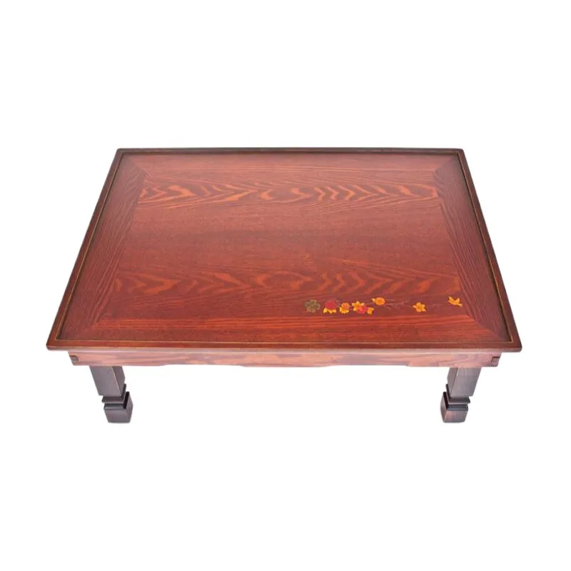 Folding Legs Korean Table Living Room Tea Table Traditional Style Asian Antique Furniture Low Dining Wood Table