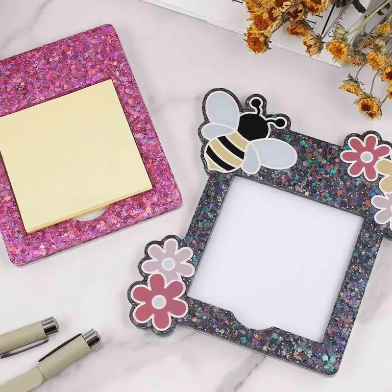 Silicone Resin Crafting Moulds Sticky Note Frame Molds Crafting Moulds Suitable for Making Home Decorations