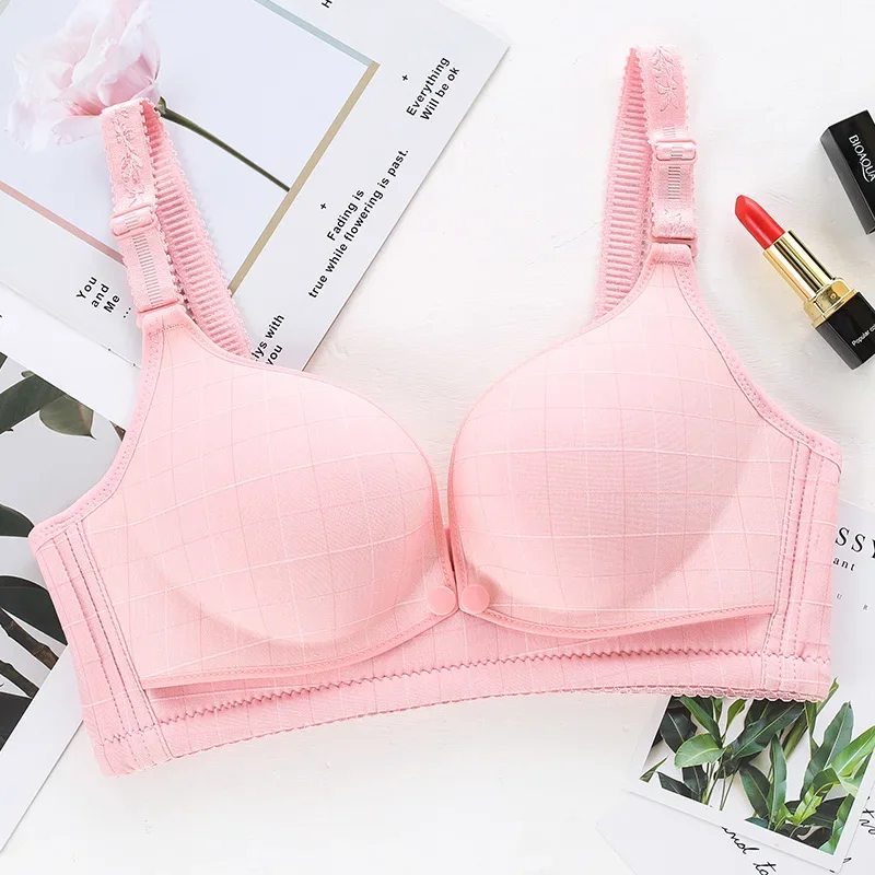 

Беспроводной бюстгальтер для беременных из 1 частей с открытой передней сборкой, чтобы предотвратить провисание, бесшовный 3D дышащий для грудного вскармливания