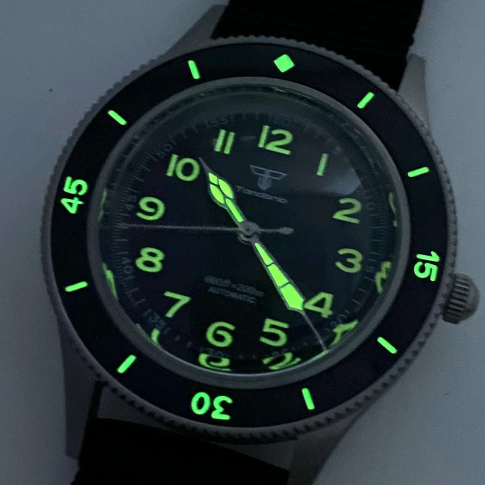 Super C3 Lume Bezel Mark 50 sążni Vintage mechaniczny zegarek dla nurka męski NH35A kopułowy szafir 200M wodoodporny futerał do piaskowania 2023