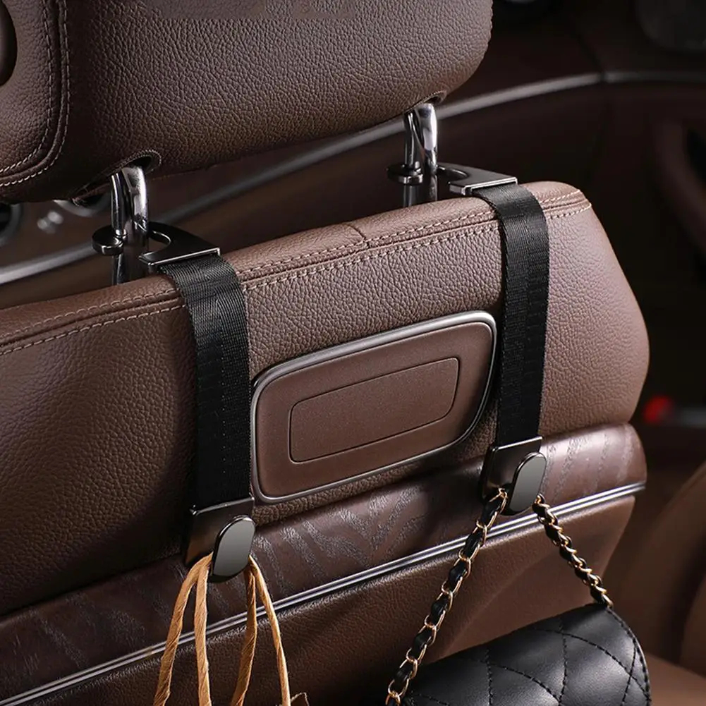

Car Headrest Hooks Hanger For Bags Holder Clips Auto Fastener Hooks Car Storage Interior Accessories P0L7