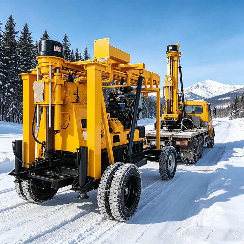 Geology Survey Core Drill Rig 400m Trailer Mounted Rotary Hard Rock Diamond Core Sampling Rig