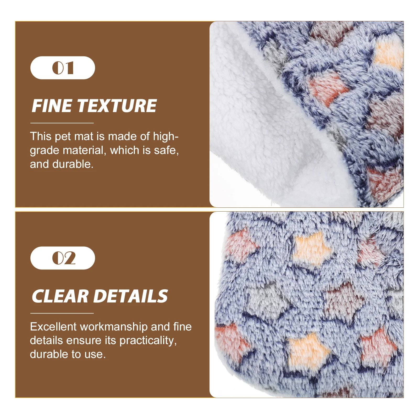 

2pcs Pet For Winter Warm Dog Sleeping Pad Thick Floor Cushion For Cats Puppy Pads Dogs Car Sofa Use Pet Supplies