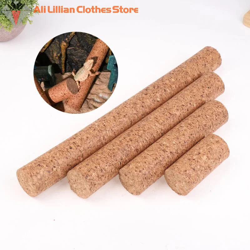 Rama trepadora de madera para reptiles, juguete de madera suave, decoración, estante para terrario, lagarto de pie, árbol, accesorios Gecko con cresta