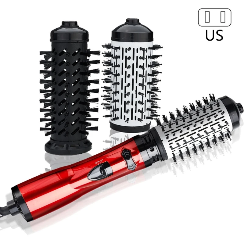 Professional Hair Dryer Brushes Electric Blow Rotating Hot Air Comb For Curler Straightener Negative Ionic Hair Dropshipping