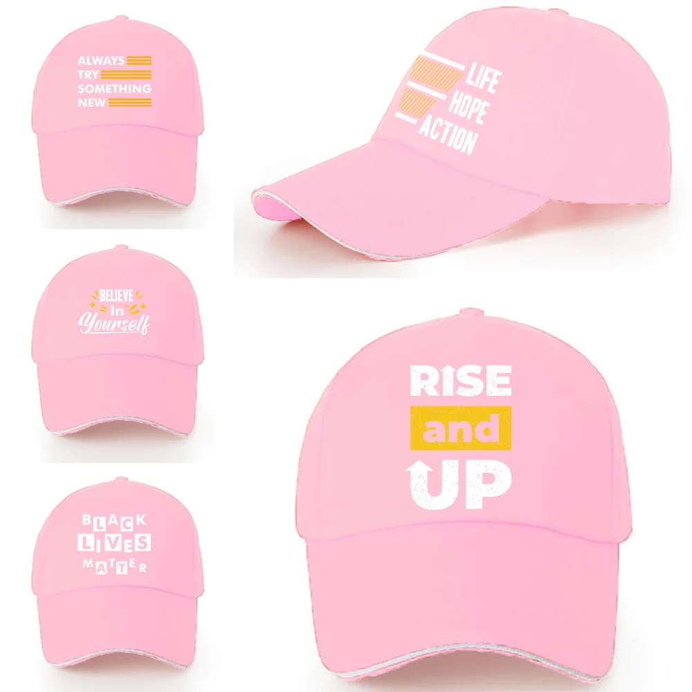 

Adjustable Golf Baseball Hat Phrase Print Sun Cap Ladies Travel Visors Caps Cotton Outdoor Sport Unisex Fashion Portable Summer