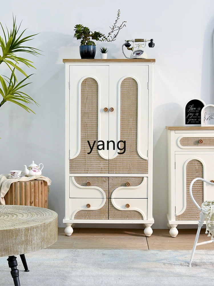 L'm'm French Cream Style High Cabinet All-in-One Cabinet European Retro Locker