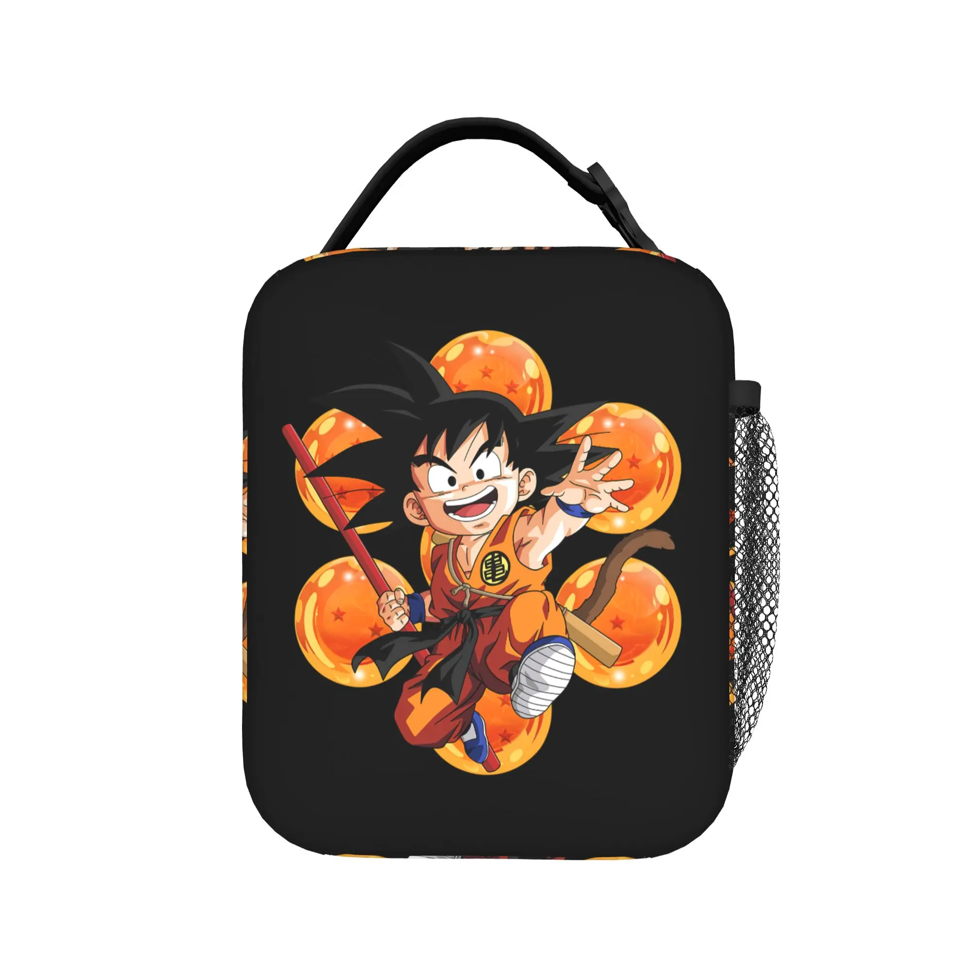 D-Dragon Ball Thermal Insulated Lunch Bags for Office Japanese Anime Portable Food Bag Container Thermal Cooler Lunch Boxes