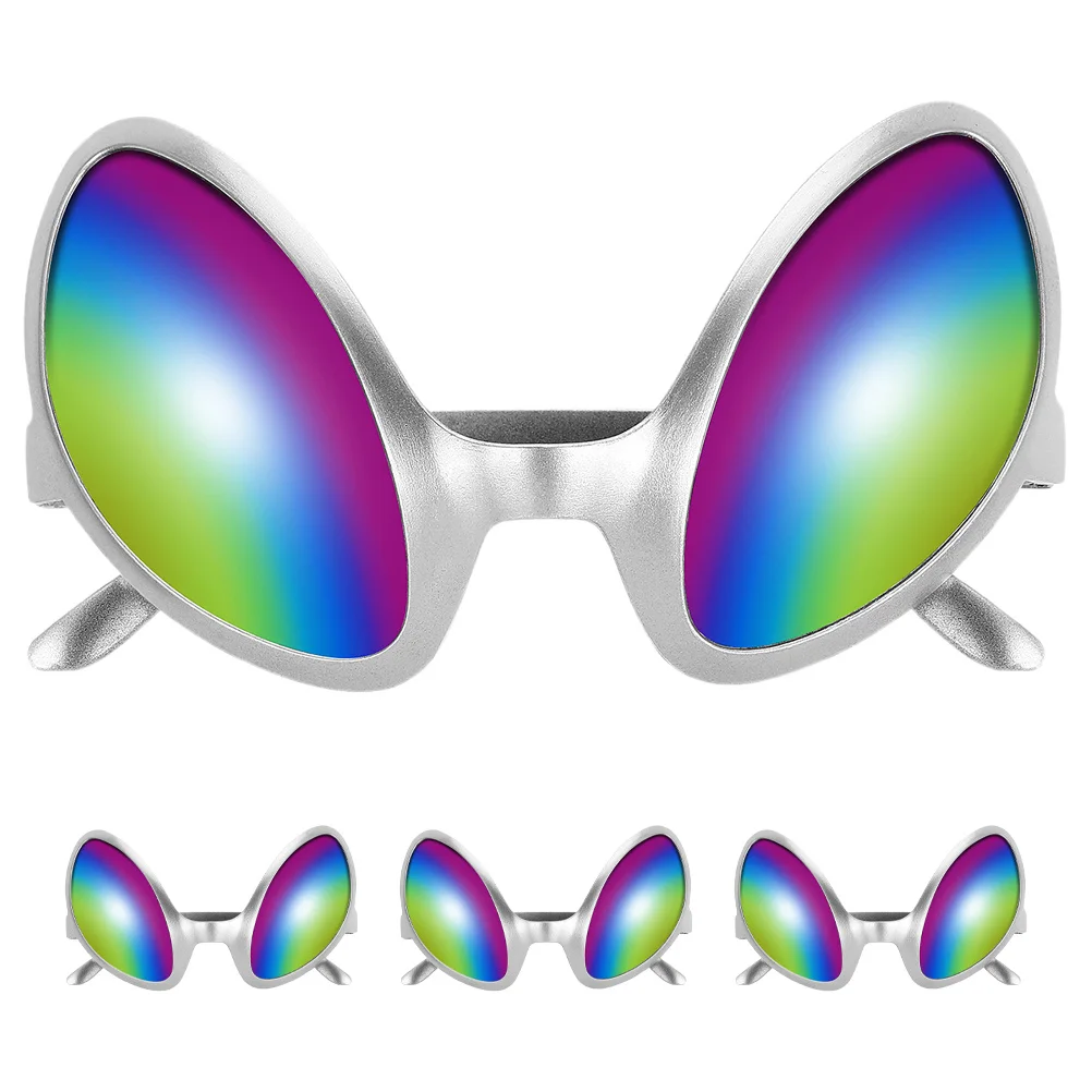 

4Pcs Funny Glasses Creative Halloween Party Eyewear Novelty Sunglasses Plastic Props Costume Accessories