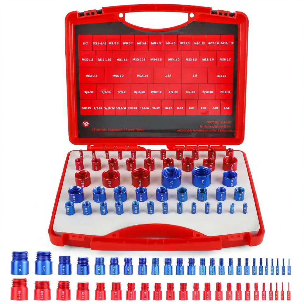 Precision Thread Checker Set Metric Imperial Bolt Nut Gauge Identifier For Industrial Fastener Accurate Measurement Tools