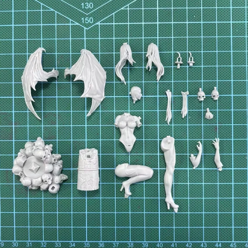 Kit de figurines en résine moulée sous pression, échelle 1/24, guerrier démoniaque en purgatoire, jouets miniatures, non assemblés, non peints, Diorama à faire soi-même