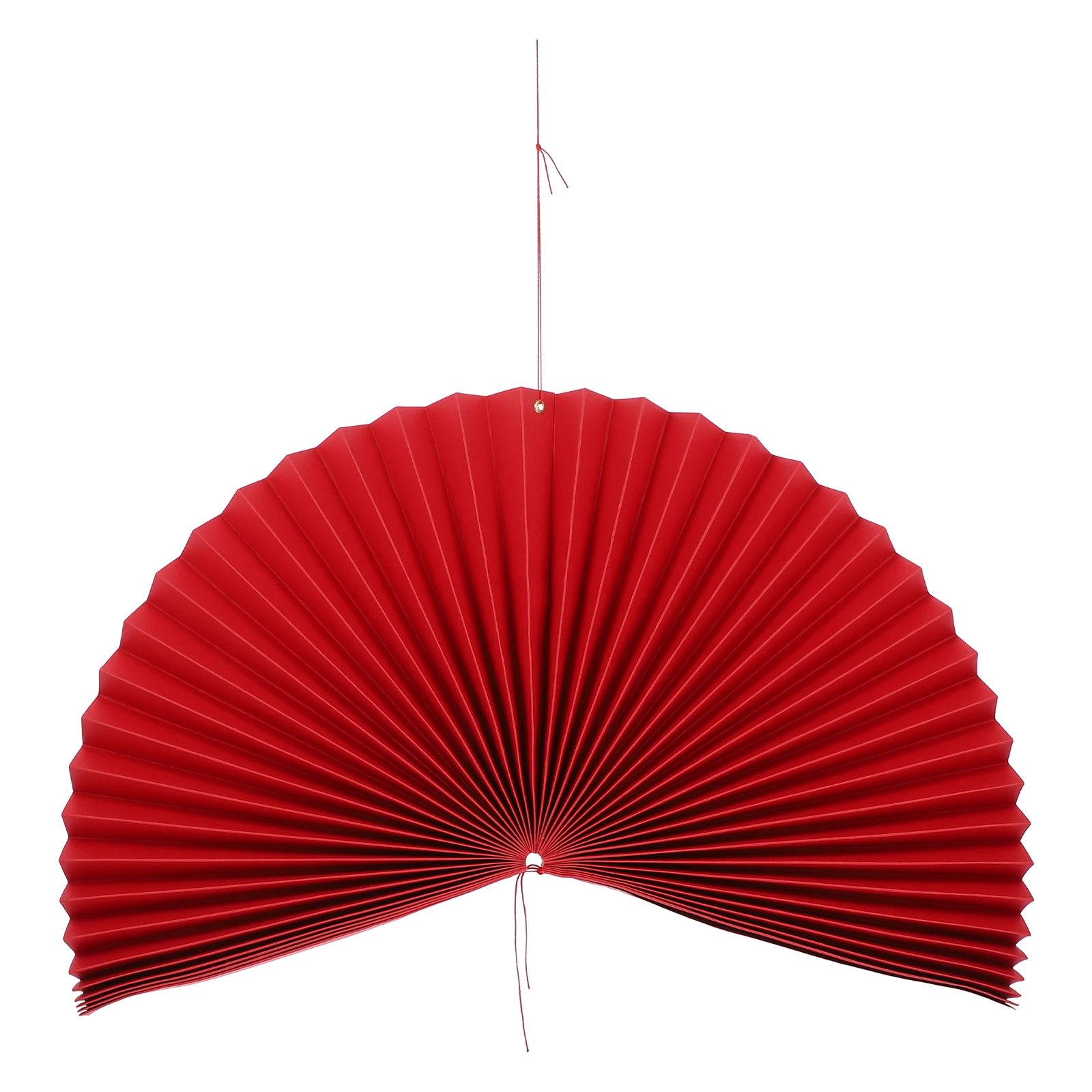 

Chinese Style Hanging Fans Red Paper Wedding Party Decorations Festive Supplies Round Shaped HomeDecoration