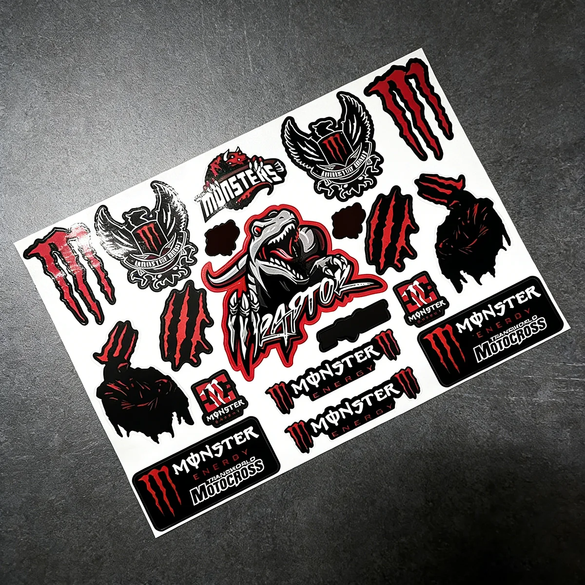 

Виниловая наклейка на мотоцикл с логотипом Monster Energy для YAMAHA HONDA Suzuki Kawasaki KTM DUCATI BMW